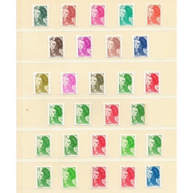 Franta 1982-1990 - Uzuale Liberty, serii neuzate