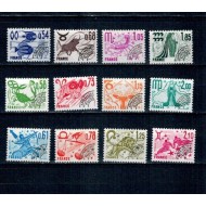 Franta 1978/79 - Zodiac, uzuale preobliterate, serie neuzata