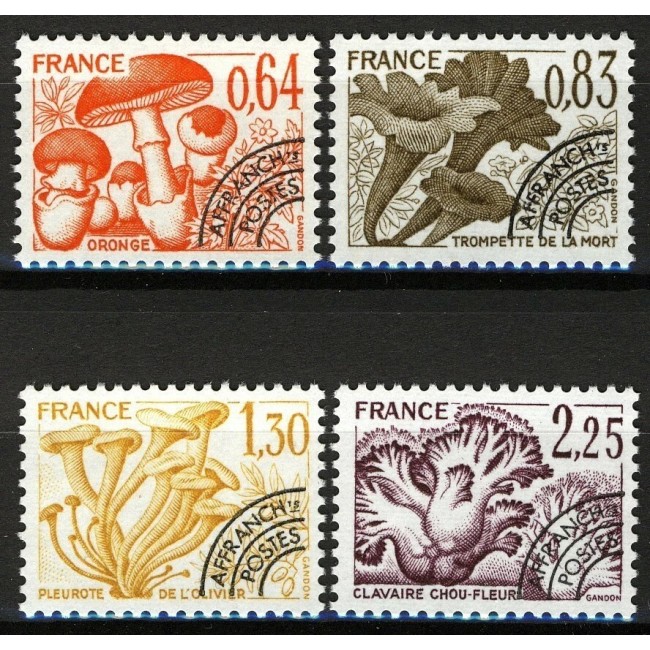 Franta 1979 - Ciuperci, preobliterate, serie neuzata