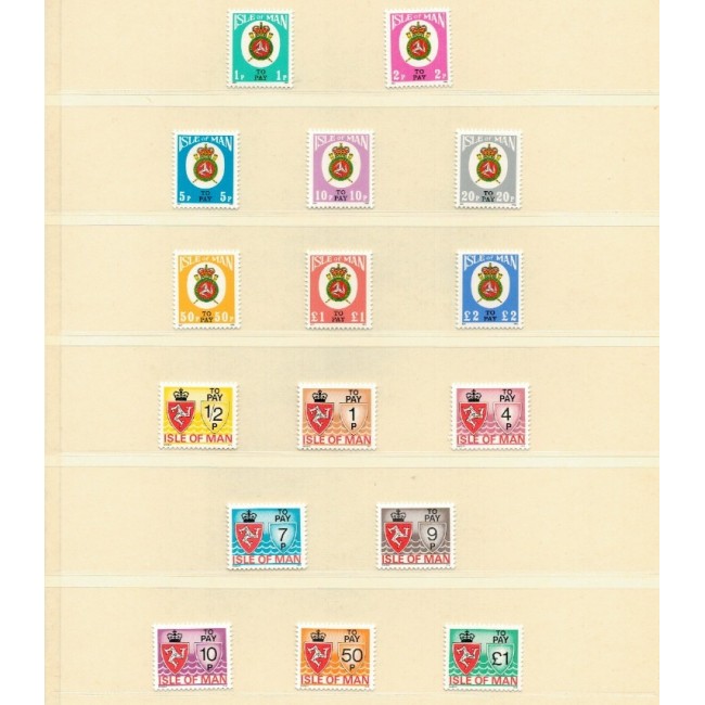 Isle of Man 1975-1982 - Porto, serii neuzate