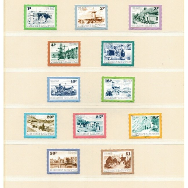 Guernsey 1971-1982 - Porto, serii neuzate