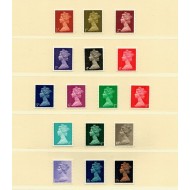 Marea Britanie 1967/69 - Uzuale Regina Elisabeta II, serie neuzata