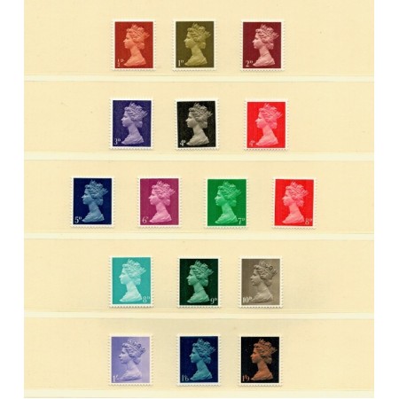 Marea Britanie 1967/69 - Uzuale Regina Elisabeta II, serie neuzata