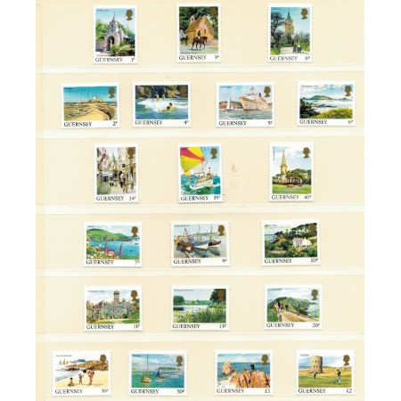 Guernsey 1984-1991 - Uzuale, vederi, serii neuzate