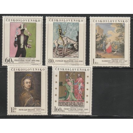 Cehoslovacia 1967 - Picturi din Galeria Naționala, serie neuzata