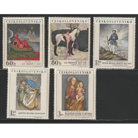 Cehoslovacia 1968 - Picturi din Galeria Nationala, arta, serie neuzata