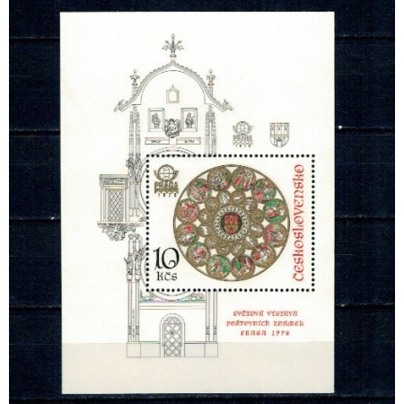 Cehoslovacia 1978 - Expo Praga, colita neuzata