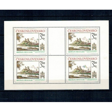 Cehoslovacia 1979 - Bratislava, motive istorice, minicoala neuzata