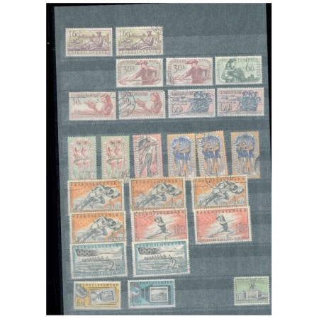 Cehoslovacia 1960-1979 - Colectie timbre stampilate in clasor gros