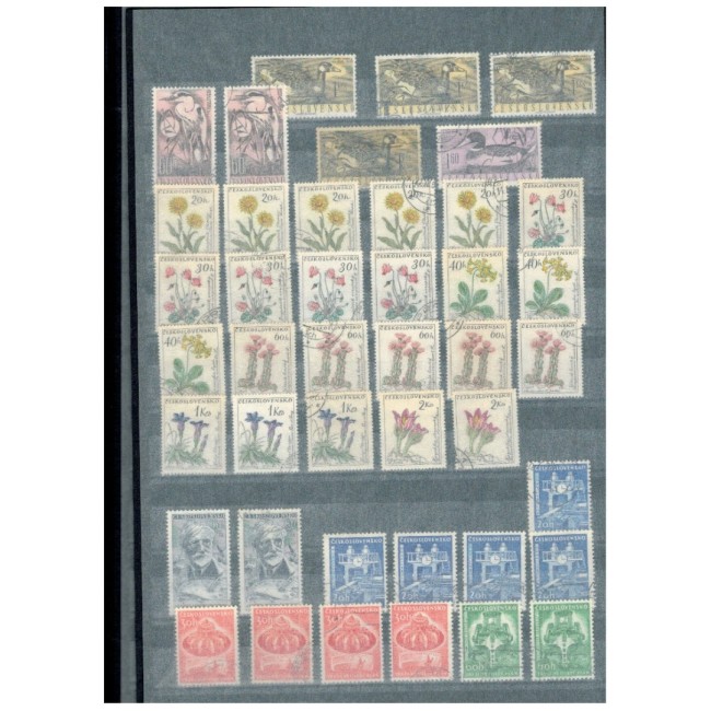 Cehoslovacia 1960-1979 - Colectie timbre stampilate in clasor gros