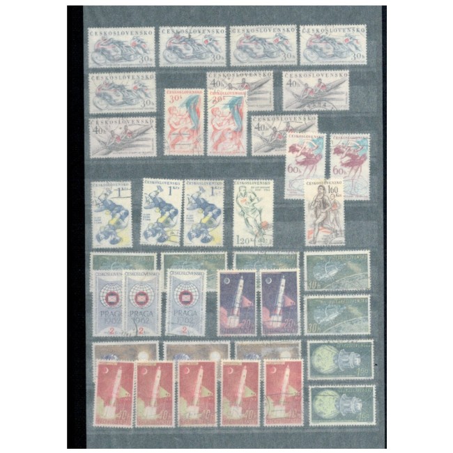 Cehoslovacia 1960-1979 - Colectie timbre stampilate in clasor gros