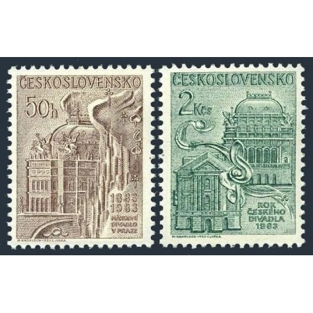Cehoslovacia 1983 - Teatrul National, serie neuzata