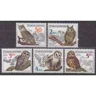 Cehoslovacia 1986 - Bufnite, pasari, serie neuzata