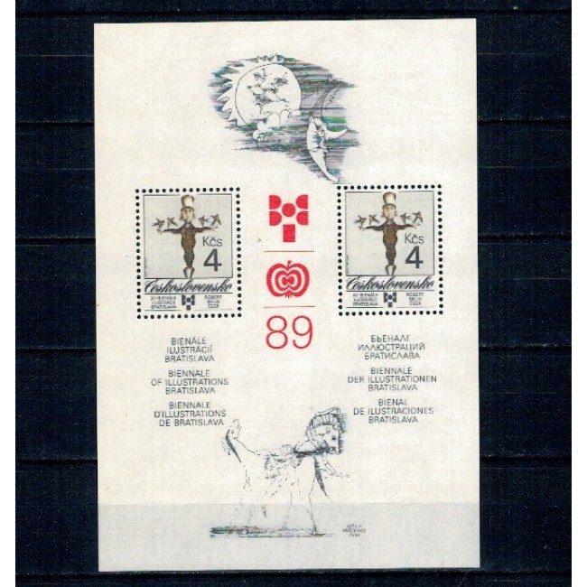 Cehoslovacia 1989 - Ilustrații din carti de copii, colita neuzata