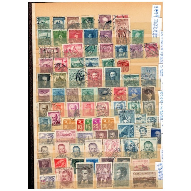 Cehoslovacia 1918-1989 - Colecție timbre stampilate in clasor