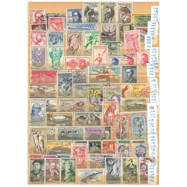 Cehoslovacia 1918-1989 - Colecție timbre stampilate in clasor