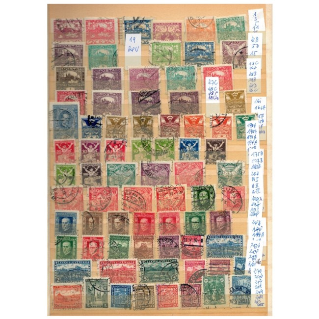 Cehoslovacia 1918-1989 - Colecție timbre stampilate in clasor