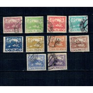 Cehoslovacia 1918 - Uzuale, Castelul Hradcany, serie nedantelata stampilata