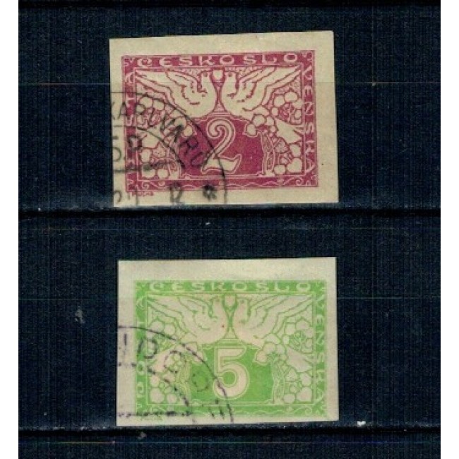 Cehoslovacia 1919 - Marci Expres, serie stampilata