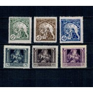 Cehoslovacia 1919 - Legionari, uzuale, serie dantelata neuzata