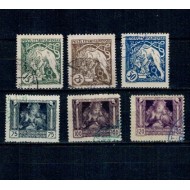 Cehoslovacia 1919 - Legionari, uzuale, serie dantelata stampilata