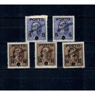 Cehoslovacia 1919 - Supratipar pe Austria, Franz Iosif, lot neștampilat, cu sarniere