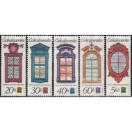 Cehoslovacia 1977 - Ferestre, Expo Praga, serie neuzata
