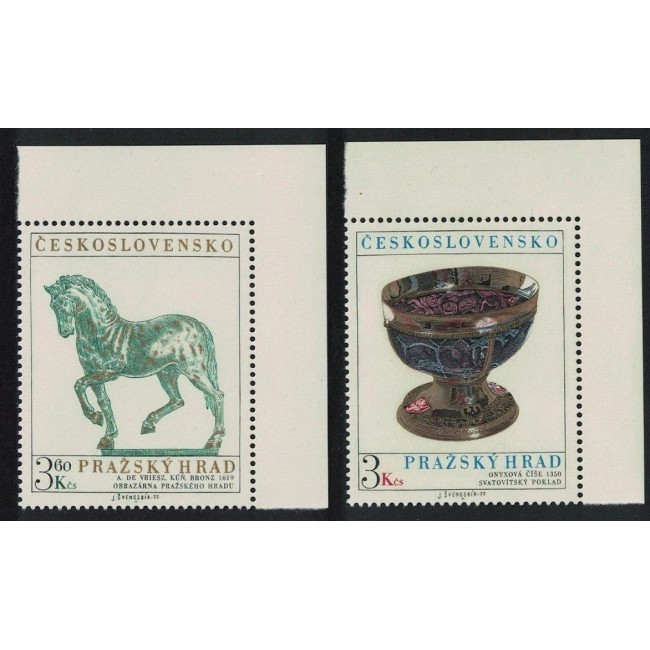 Cehoslovacia 1977 - Castelul Praga, artefacte, serie neuzata