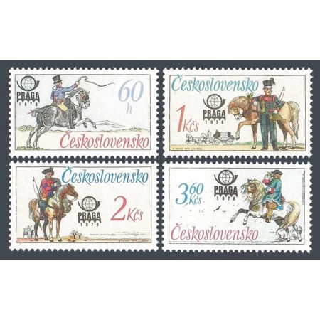 Cehoslovacia 1977 - Istoria poștei, uniforme, serie neuzata