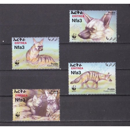Eritrea 2001 - Fauna WWF, animale, serie neuzata