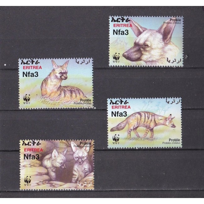 Eritrea 2001 - Fauna WWF, animale, serie neuzata