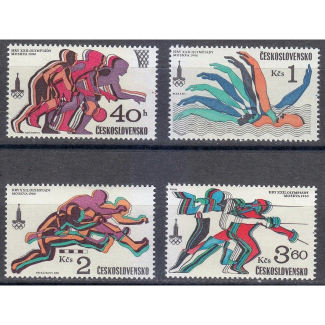 Cehoslovacia 1980 - Jocurile Olimpice Moscova, sport, serie neuzata