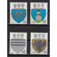 Cehoslovacia 1980 - Steme municipale, serie neuzata
