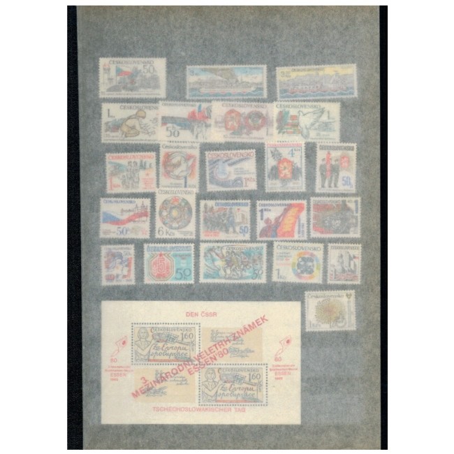 Cehoslovacia - Colecție timbre neuzate in clasor