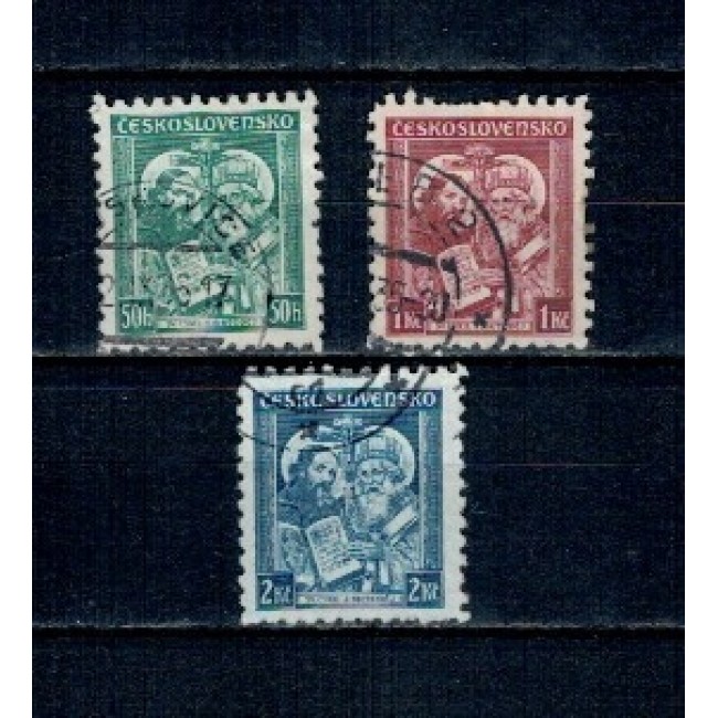 Cehoslovacia 1935 - Sfantul Metodiu, serie stampilata