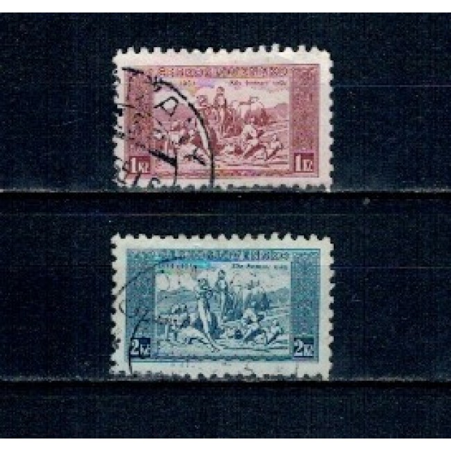 Cehoslovacia 1934 - Centenarul imnului national, serie stampilata