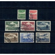 Cehoslovacia 1930 - Posta aeriana, vederi, serie stampilata
