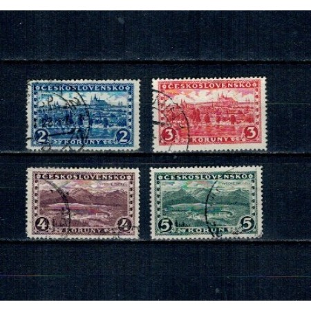 Cehoslovacia 1926 - Uzuale, vederi, serie stampilata