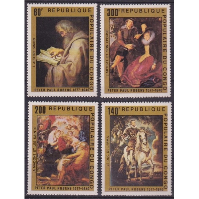 Congo 1978 - Rubens, pictura, arta, serie neuzata