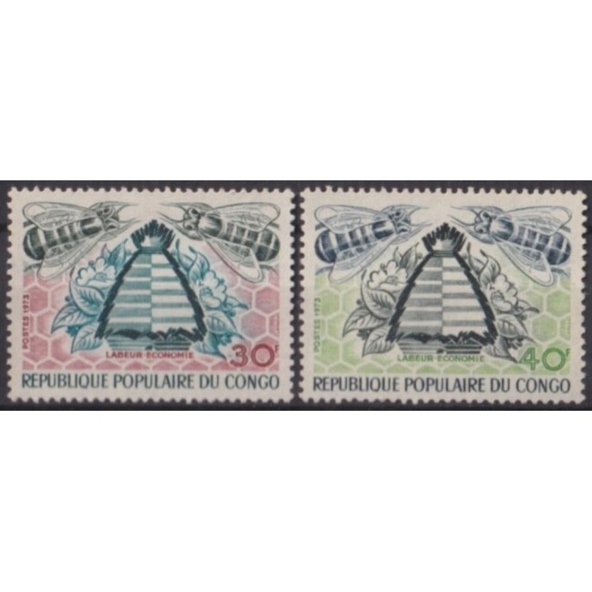 Congo 1973 - Albine, apicultura, serie neuzata