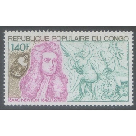 Congo 1977 - Isaac Newton, neuzat
