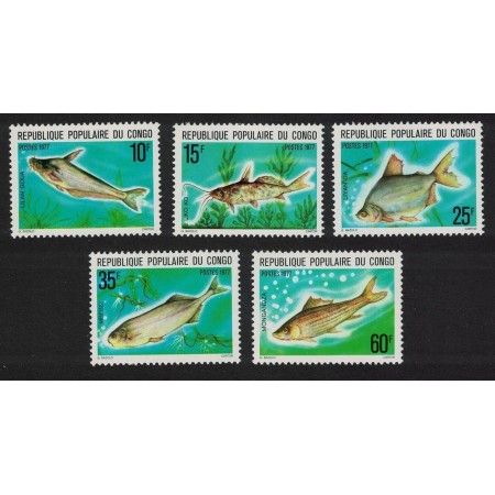 Congo 1977 - Pești, fauna, serie neuzata
