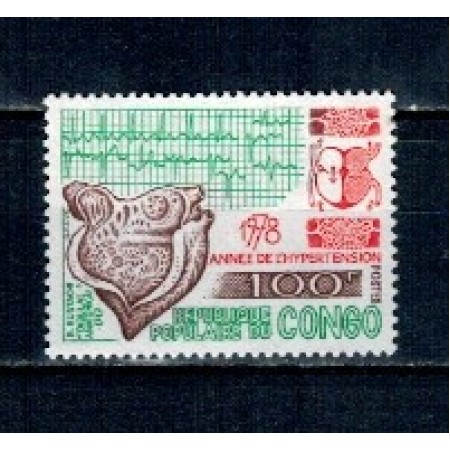 Congo 1978 - Medicina, hipertensiune, neuzat