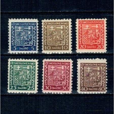 Cehoslovacia 1929 - Uzuale, stema, serie neuzata