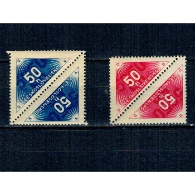 Cehoslovacia 1937 - Delivery Stamps, pereche neuzata