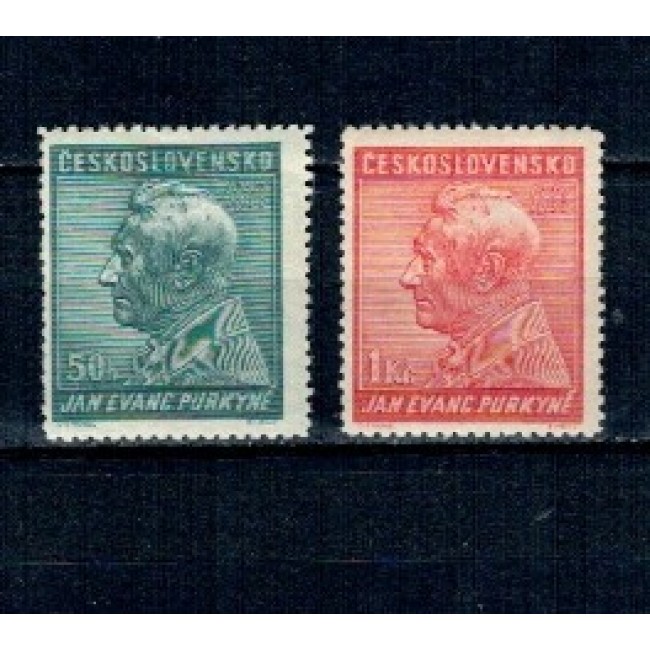 Cehoslovacia 1937 - Jan Evangelista Purkyne, naturalist, personalități, serie neuzata