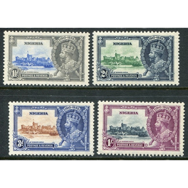 Nigeria 1935 - Jubileu Regele George V, serie neștampilata cu șarniere