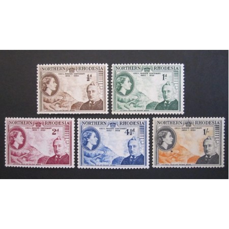 Northern Rhodesia 1953 - Cecil Rhodes, serie neștampilata cu sarniere