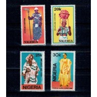 Nigeria 1989 - Costume tradiționale, serie neuzata