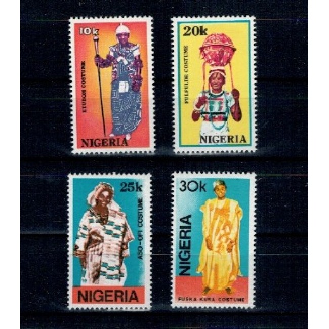 Nigeria 1989 - Costume tradiționale, serie neuzata